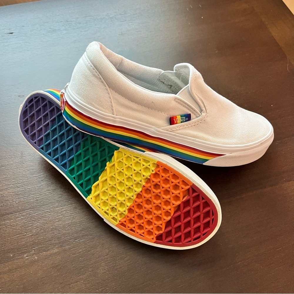 PRIDE Vans Slip Ons Women’s 6.5